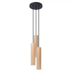   LED függesztett mennyezeti lámpa LINO 3P 3xGU10 Natural Wood SOLLUX