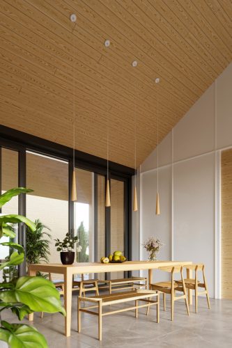 LED függő mennyezeti lámpa SULA GU10 túlnyúló természetes fa SOLLUX