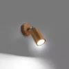 ZEKE GU10 LED fali lámpa mozgatható tölgy SOLLUX