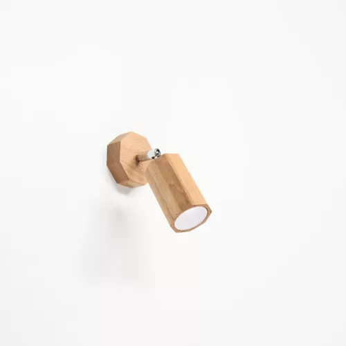 ZEKE GU10 LED fali lámpa mozgatható tölgy SOLLUX