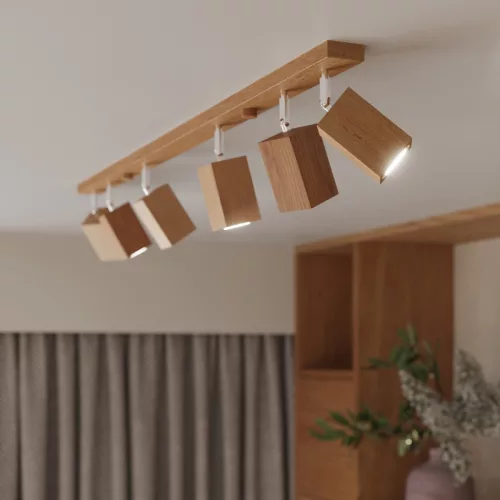 KEKE GU10 LED fali lámpa mozgatható tölgy SOLLUX fali lámpa