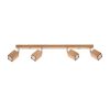 KEKE mennyezeti lámpa 4xGU10 spotlámpa halogén lámpatest 80cm tölgy SOLLUX