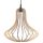 LED-es mennyezeti függőlámpa ELZA E27 Natural Wood SOLLUX