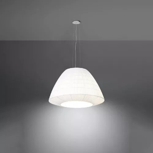 LED függő mennyezeti lámpa BELLA 3xE27 csillár 60cm fehér SOLLUX