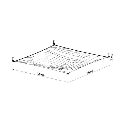 Felületre szerelhető lámpatest LUNA 2 4xG13 9W 3000K Mennyezeti lámpa Minimalista Négyzet Fehér SOLLUX