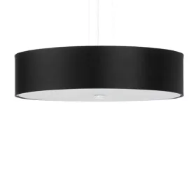   LED függő mennyezeti lámpa SKALA 3xE27 csillár 50cm fekete SOLLUX