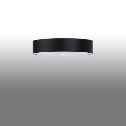 SKALA LED mennyezeti lámpa 5xE27 kerek lámpatest 60cm fekete SOLLUX