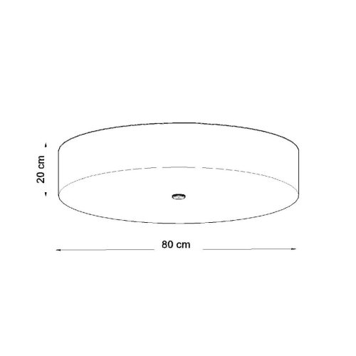 SKALA LED mennyezeti lámpa 6xE27 kerek lámpatest 80cm fehér SOLLUX