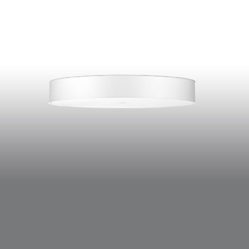 SKALA LED mennyezeti lámpa 6xE27 kerek lámpatest 100cm fehér SOLLUX