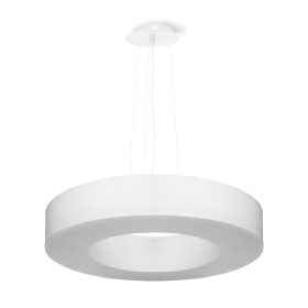   LED függő mennyezeti lámpa SATURNO SLIM 5xE27 csillár 50cm fehér SOLLUX