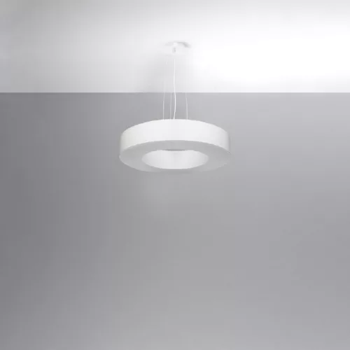 LED függő mennyezeti lámpa SATURNO SLIM 5xE27 csillár 50cm fehér SOLLUX