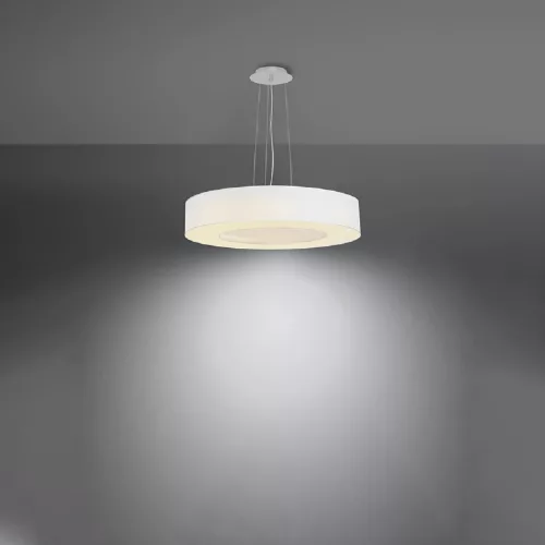 LED függő mennyezeti lámpa SATURNO SLIM 5xE27 csillár 50cm fehér SOLLUX