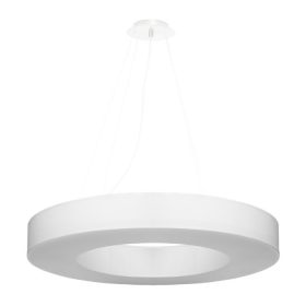   LED függő mennyezeti lámpa SATURNO SLIM 6xE27 csillár 70cm fehér SOLLUX