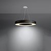 LED függő mennyezeti lámpa SATURNO SLIM 6xE27 csillár 70cm fekete SOLLUX