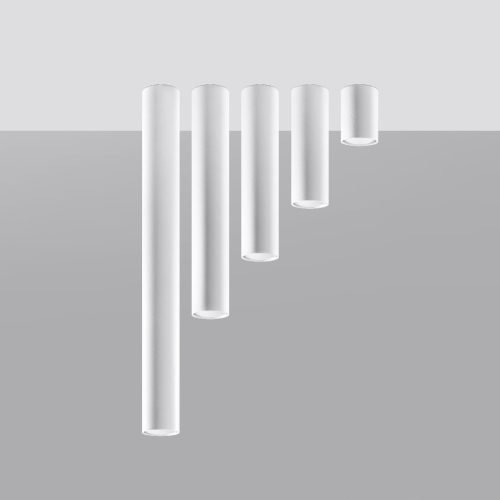 Felületre szerelhető lámpatest LAGOS GU10 Halogén Spot Tube 20cm Fehér SOLLUX