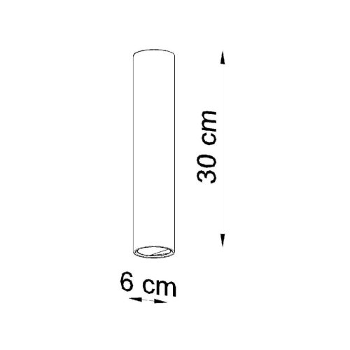 Felületre szerelhető lámpatest LAGOS 30 GU10 Spot Tube Minimalista Fehér SOLLUX