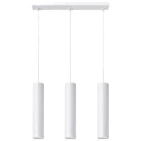   LAGOS 3L 3xGU10 Minimalista fehér függő mennyezeti lámpa SOLLUX