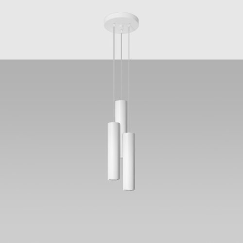 LED-es mennyezeti függőlámpa LAGOS 3P 3xGU10 Fehér SOLLUX