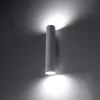 LAGOS 2 Oldalfali lámpa 2xGU10 Fel-Le Minimalista Fehér SOLLUX