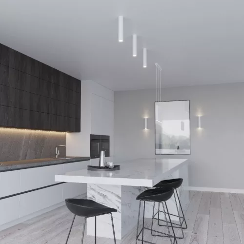 LAGOS 2 Oldalfali lámpa 2xGU10 Fel-Le Minimalista Fehér SOLLUX
