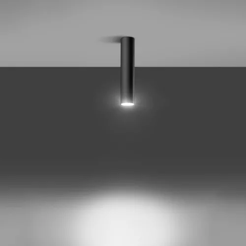 Felületre szerelhető lámpatest LAGOS 30 GU10 Spot Tube Minimalista Fekete SOLLUX