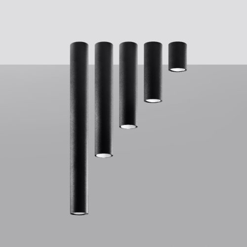 Felületre szerelhető LAGOS GU10 halogén spotcső 40cm fekete SOLLUX