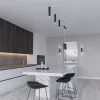 LAGOS 2 Függesztett mennyezeti lámpa 2xGU10 Minimalista Fekete SOLLUX