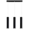 LAGOS 3L 3xGU10 Minimalista fekete SOLLUX függő mennyezeti lámpa