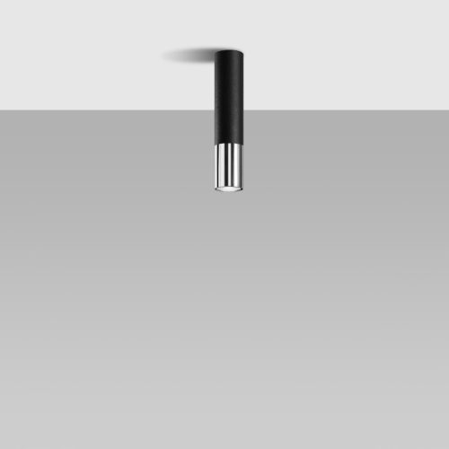 LOOPEZ GU10 Spot Tube Felületre szerelhető elegáns fekete króm SOLLUX