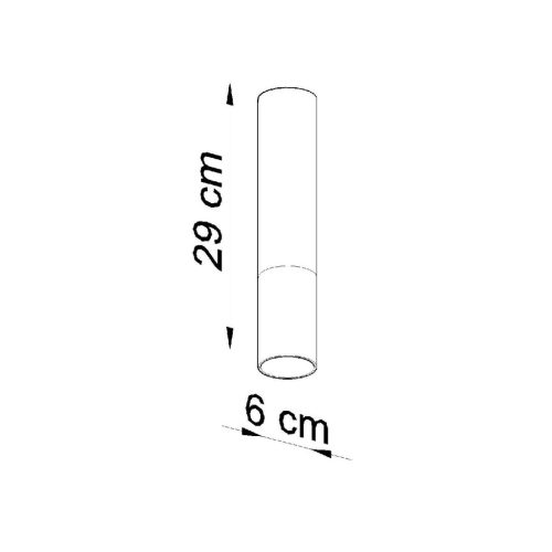 LOOPEZ GU10 Spot Tube Felületre szerelhető elegáns fekete króm SOLLUX