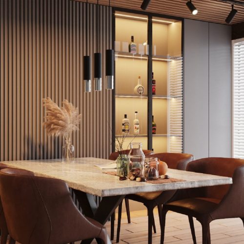 LOOPEZ 3L 3xGU10 függesztett mennyezeti lámpa elegáns fekete króm SOLLUX