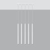 PASTELO 5 függesztett mennyezeti lámpa 5xG9 túlnyúló minimalista fehér SOLLUX