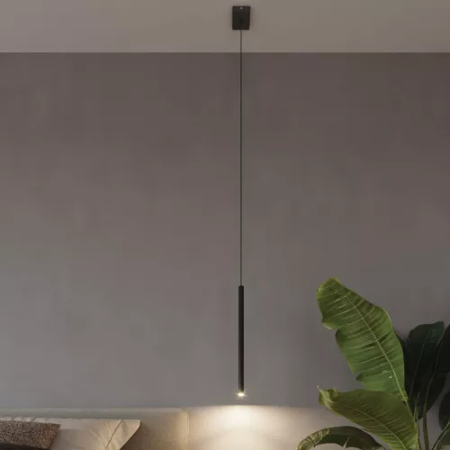 PASTELO 3 függesztett mennyezeti lámpa 3xG9 túlnyúló minimalista fekete SOLLUX