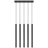 PASTELO 5 függesztett mennyezeti lámpa 5xG9 túlnyúló minimalista fekete SOLLUX