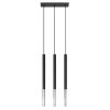 MOZAICA 3L függesztett mennyezeti lámpa 3xG9 túlnyúló elegáns fekete króm SOLLUX