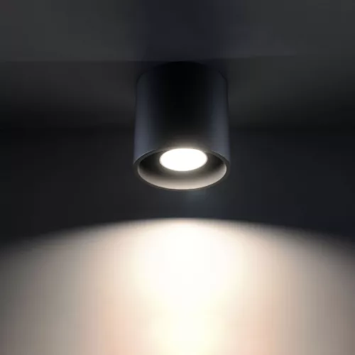 Felületre szerelhető lámpatest ORBIS 1 GU10 Spot Tube Minimalist Fekete SOLLUX