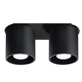   Felületre szerelhető lámpatest ORBIS 2 2xGU10 Minimalist Black Tube SOLLUX