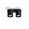 Felületre szerelhető lámpatest ORBIS 2 2xGU10 Minimalist Black Tube SOLLUX