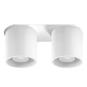   Felületre szerelhető lámpatest ORBIS 2 2xGU10 Minimalist White Tube SOLLUX