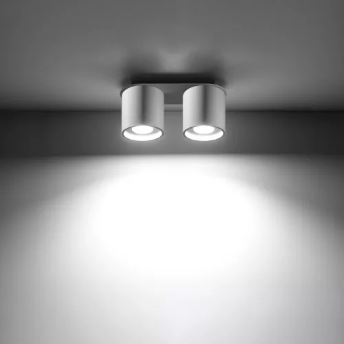Felületre szerelhető lámpatest ORBIS 2 2xGU10 Minimalist White Tube SOLLUX