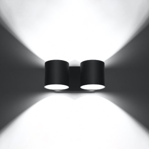LED fali lámpa ORBIS 2xG9 fali lámpa fel le fekete SOLLUX