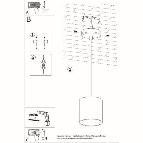 ORBIS GU10 túlnyúló szürke LED mennyezeti lámpa SOLLUX