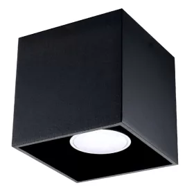   Felületre szerelhető lámpatest QUAD 1 GU10 Spot Cube Minimalista Fekete SOLLUX