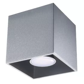   Felületre szerelhető lámpatest QUAD 1 GU10 Spot Cube Minimalista Szürke SOLLUX