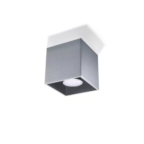 Felületre szerelhető lámpatest QUAD 1 GU10 Spot Cube Minimalista Szürke SOLLUX