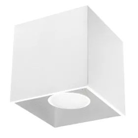   Felületre szerelhető lámpatest QUAD 1 GU10 Spot Minimalist Cube Fehér SOLLUX