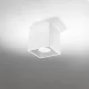 Felületre szerelhető lámpatest QUAD 1 GU10 Spot Minimalist Cube Fehér SOLLUX