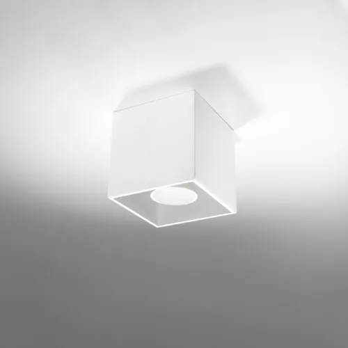 Felületre szerelhető lámpatest QUAD 1 GU10 Spot Minimalist Cube Fehér SOLLUX