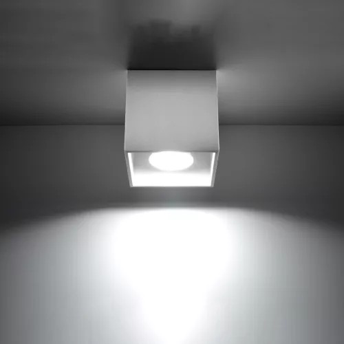 Felületre szerelhető lámpatest QUAD 1 GU10 Spot Minimalist Cube Fehér SOLLUX