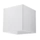 QUAD 1 G9 fali lámpa fel-le kocka minimalista fehér SOLLUX